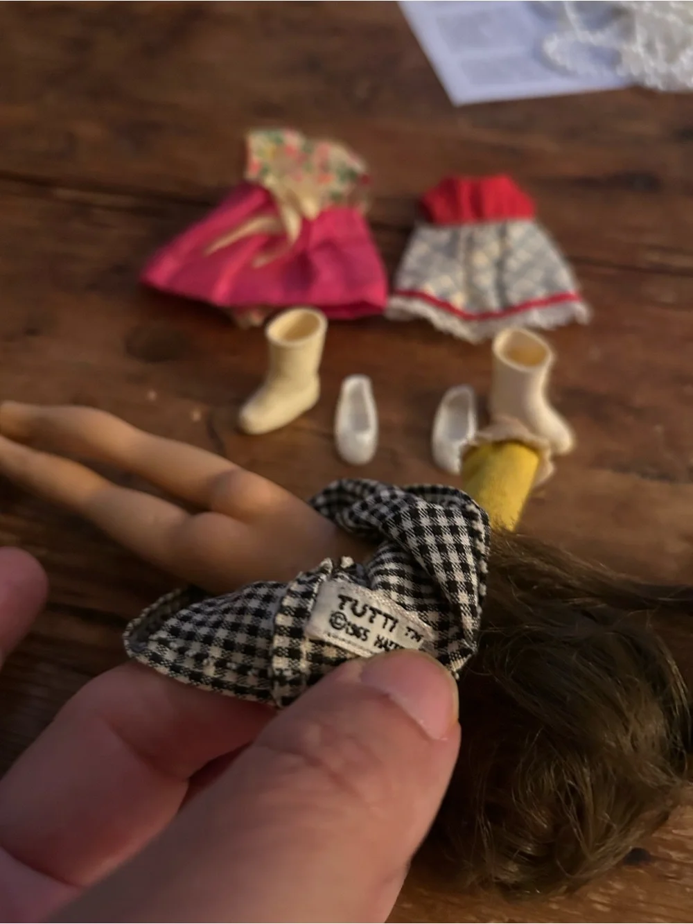 Vintage Tutti Doll with outfits and shoes